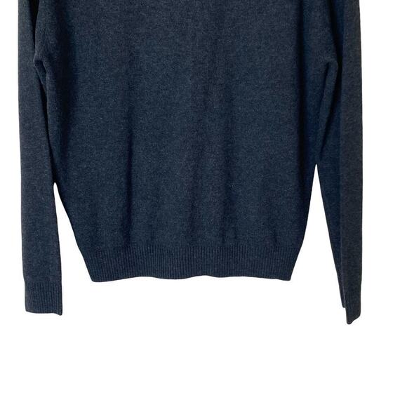 SPIRITUAL GANGSTER Mock Neck Chevron Sweater in Gray, Size Small - Picture 8 of 11